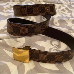 Men’s Louis Vuitton reversible Damier belt
